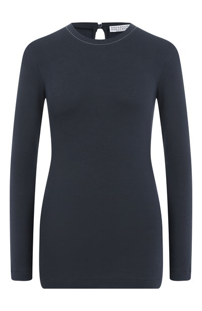 Женская хлопковый лонгслив BRUNELLO CUCINELLI, арт. MPTC8BJ300