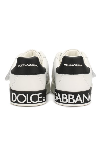 Кожаные кеды portofino DOLCE & GABBANA, арт. DA0770/AV540/24-28, фото 5