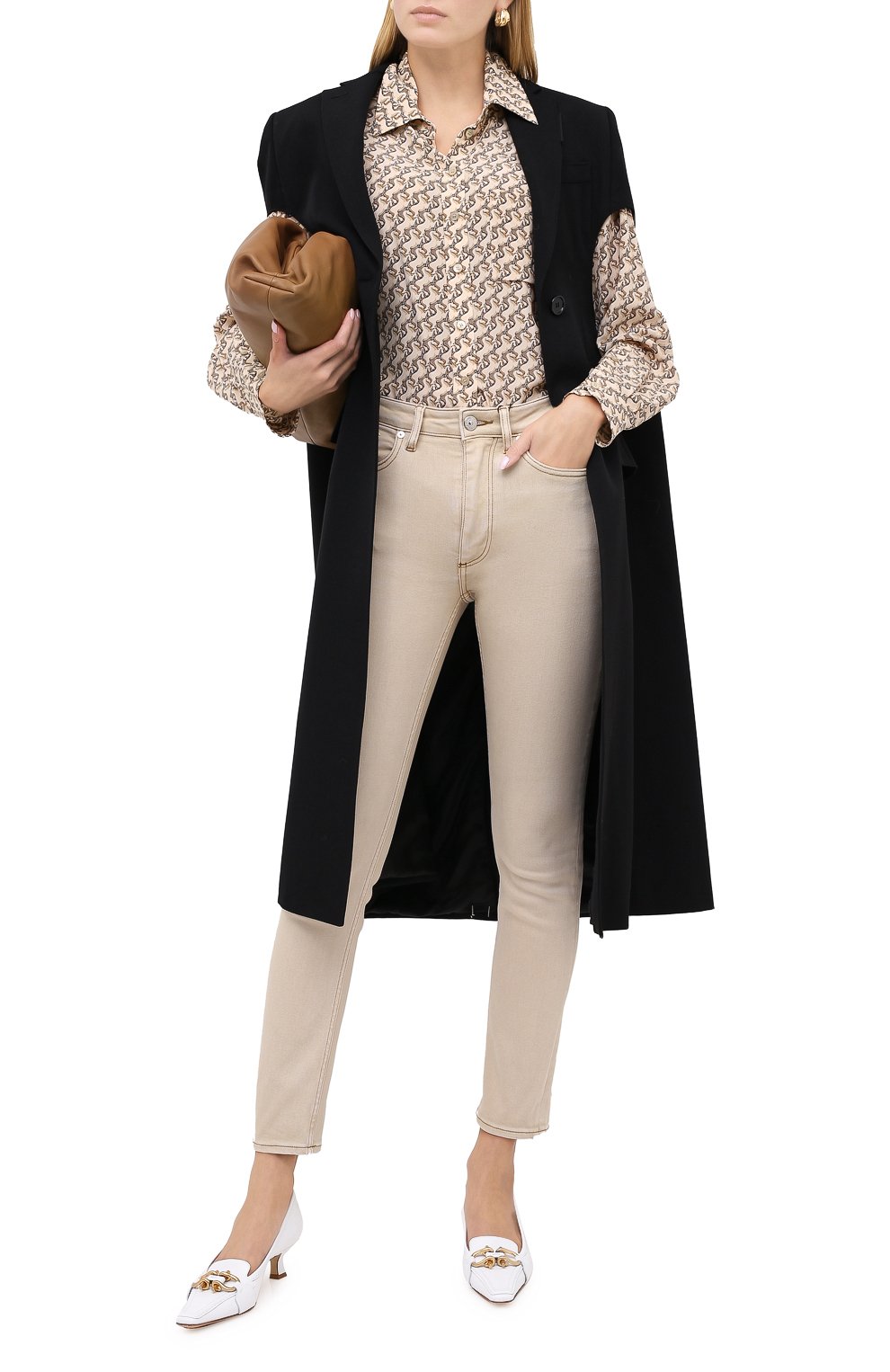 Джинсы BURBERRY бежевого цвета по цене 68500 руб., арт. 8030643, фото 2 Джинсы BURBERRY, арт. 8030643, фото 2