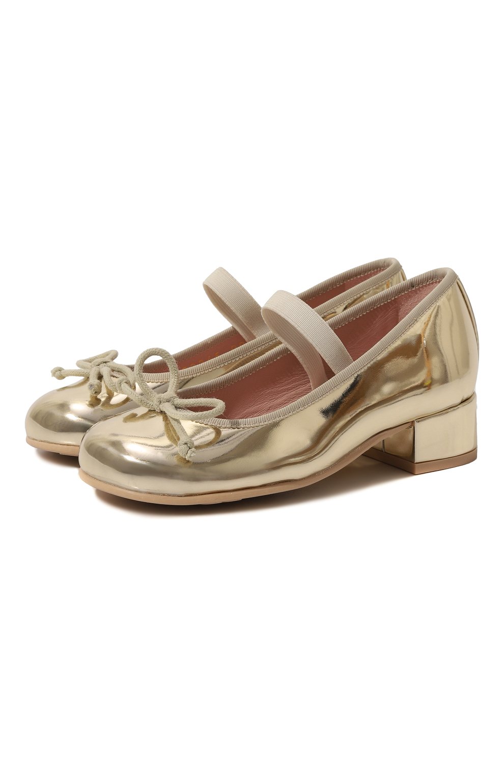 Туфли PRETTY BALLERINAS золотого цвета по цене 15700 руб., арт. 51259, фото 1 Туфли PRETTY BALLERINAS, арт. 51259, фото 1