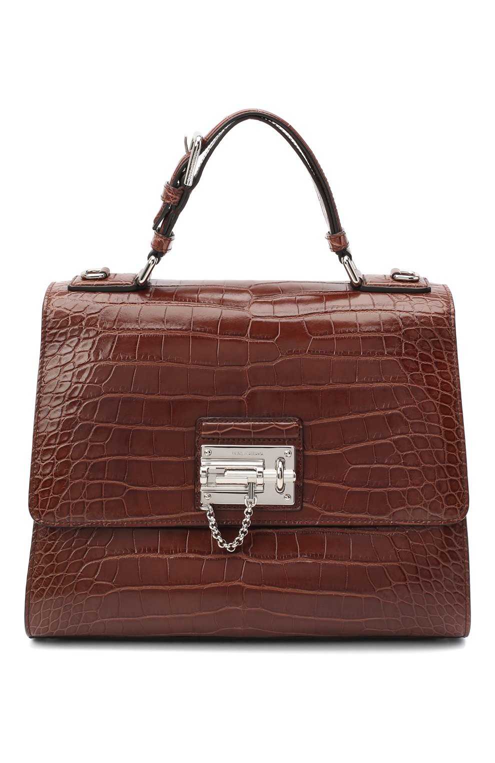 Сумка monica из кожи крокодила DOLCE & GABBANA темно-коричневого цвета по цене 2270000 руб., арт. 0116/BB5825/A2014, фото 1 Сумка monica из кожи крокодила DOLCE & GABBANA, арт. 0116/BB5825/A2014, фото 1