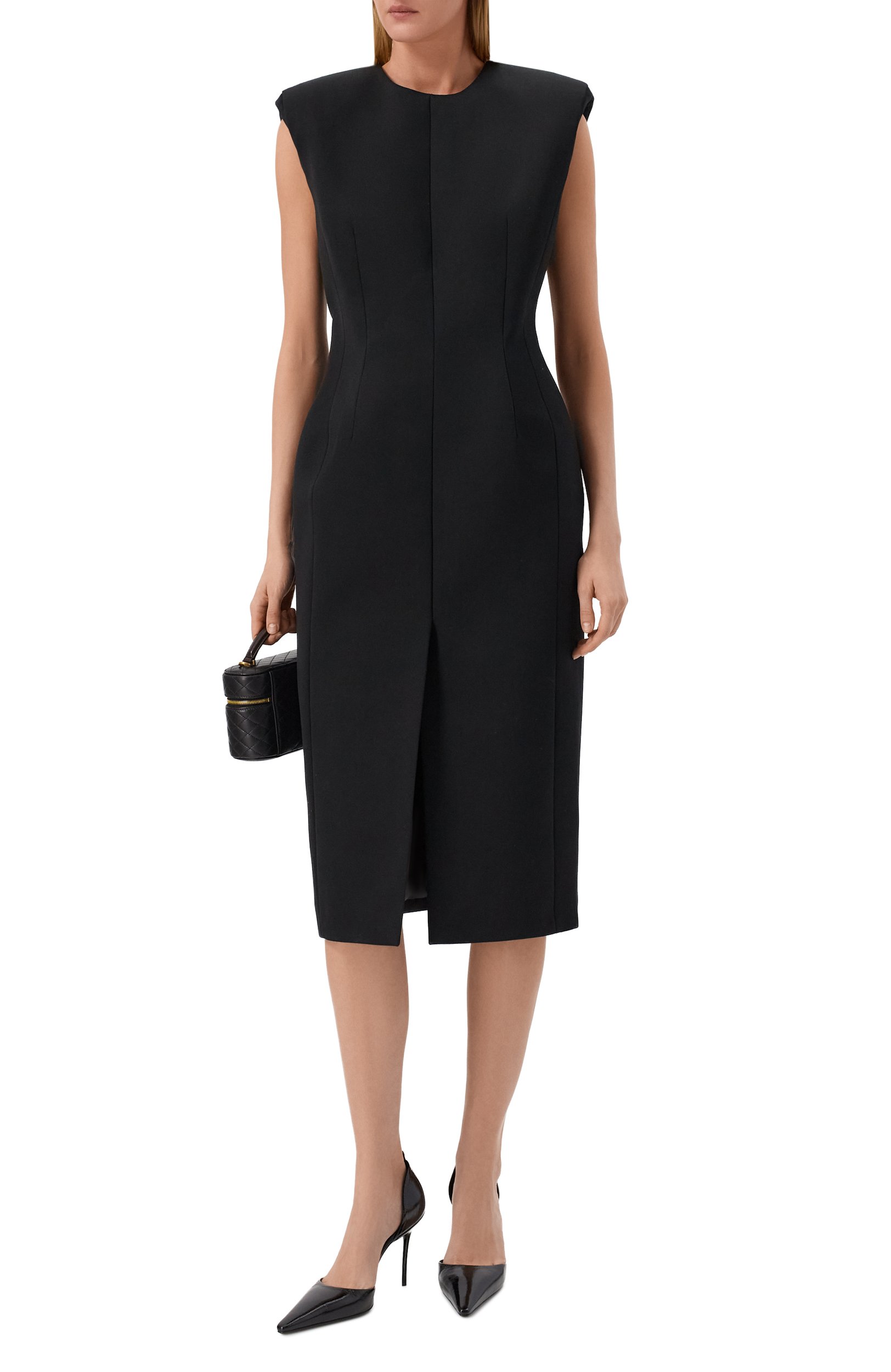 Шерстяное платье MUGLER черного цвета по цене 213000 руб., арт. 26F1R018691020, фото 2 Шерстяное платье MUGLER, арт. 26F1R018691020, фото 2