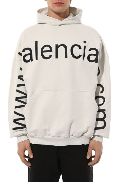 Хлопковое худи BALENCIAGA, арт. 739024/T0VN9, фото 3