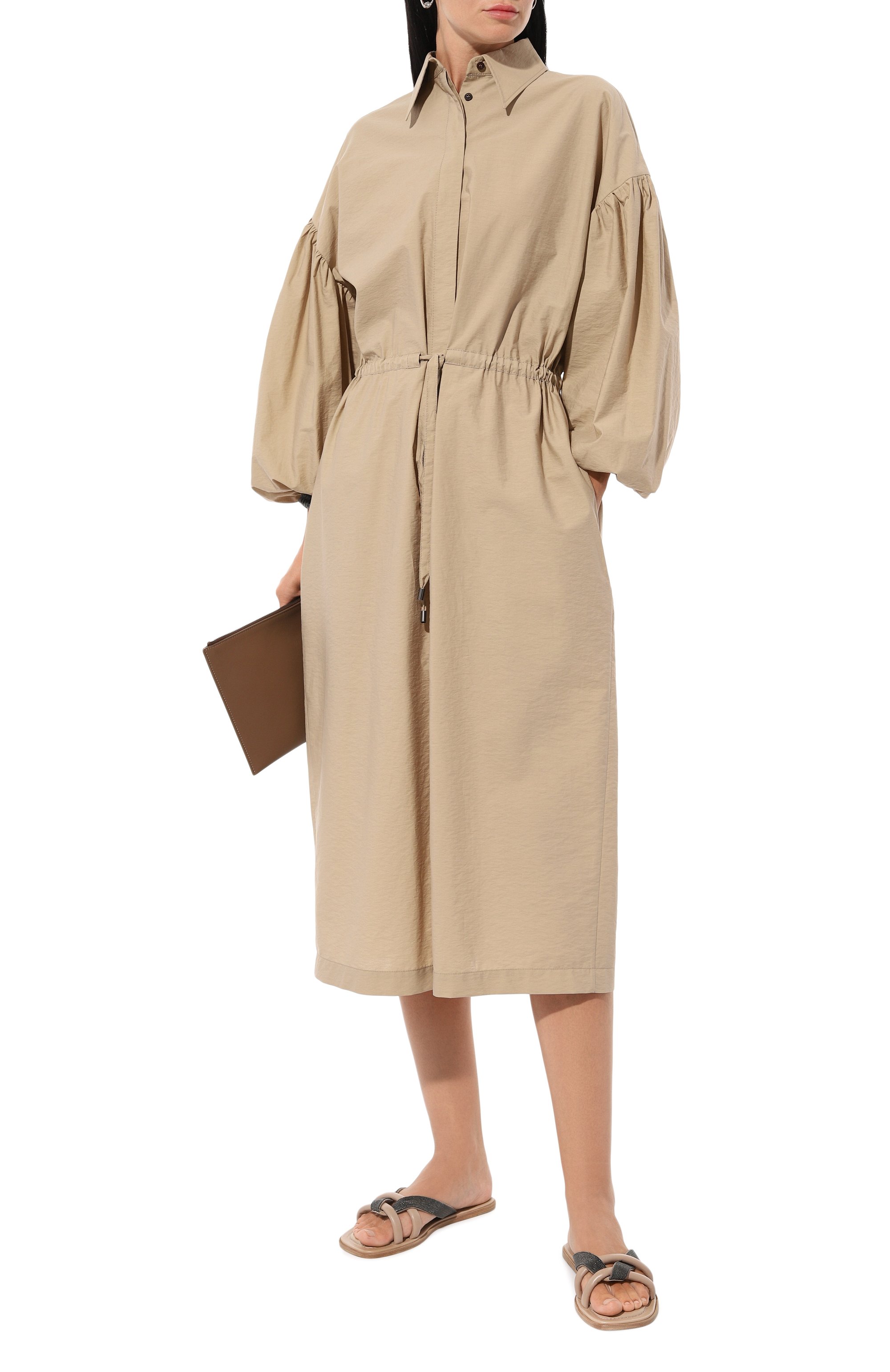 Хлопковое платье BRUNELLO CUCINELLI, арт. M0F79A5174, фото 2