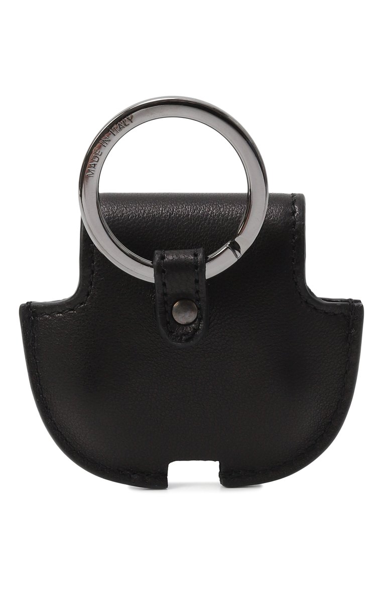 Кожаный чехол для airpods GIORGIO ARMANI черного цвета, арт. GM001199/AF14804 | Фото 3 (Материал: Натуральная кожа; Региональные ограничения белый список (Axapta Mercury): Не проставлено; Нос: Не проставлено)