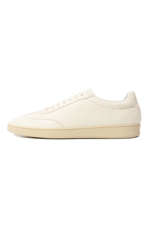 Кожаные кеды Kiton USSA267N0118901 Кремовый  USSA267N0118901 Фото 4