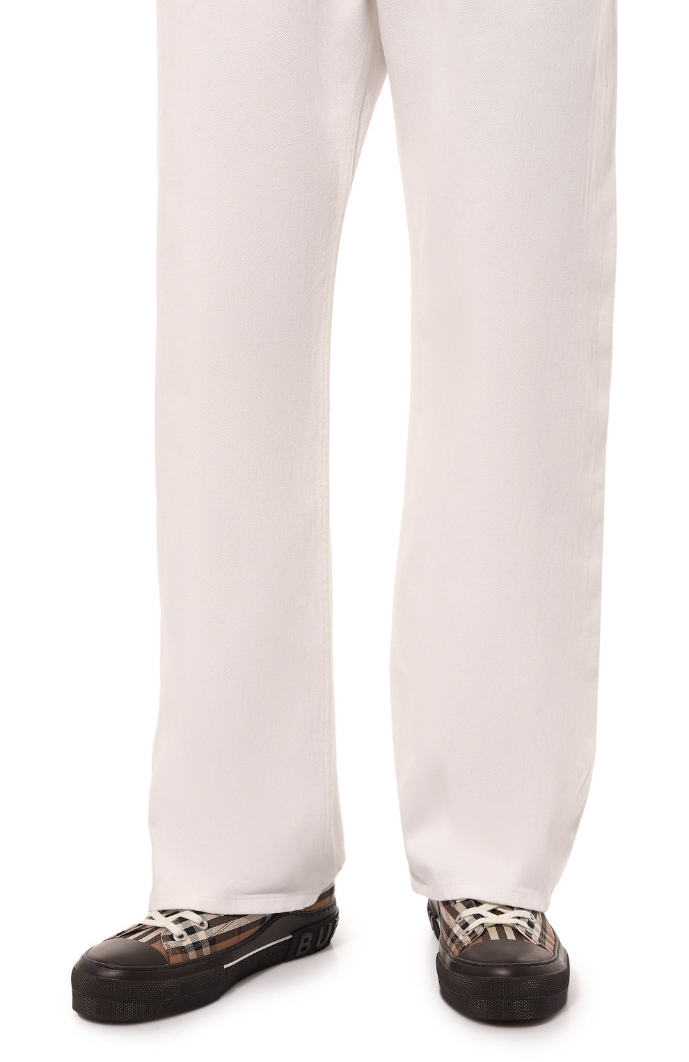 Текстильные кеды BURBERRY, арт. 8055661, фото 3