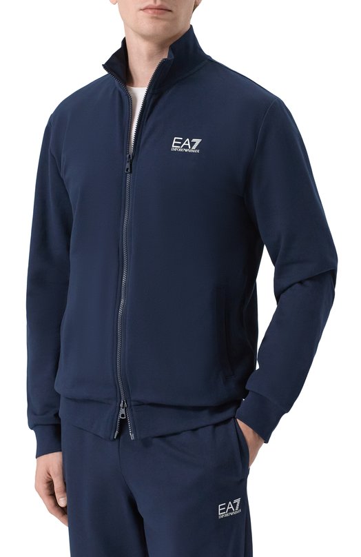 Хлопковый спортивный костюм EA7 8NPV60/PJVRZ Синий  8NPV60/PJVRZ Фото 2