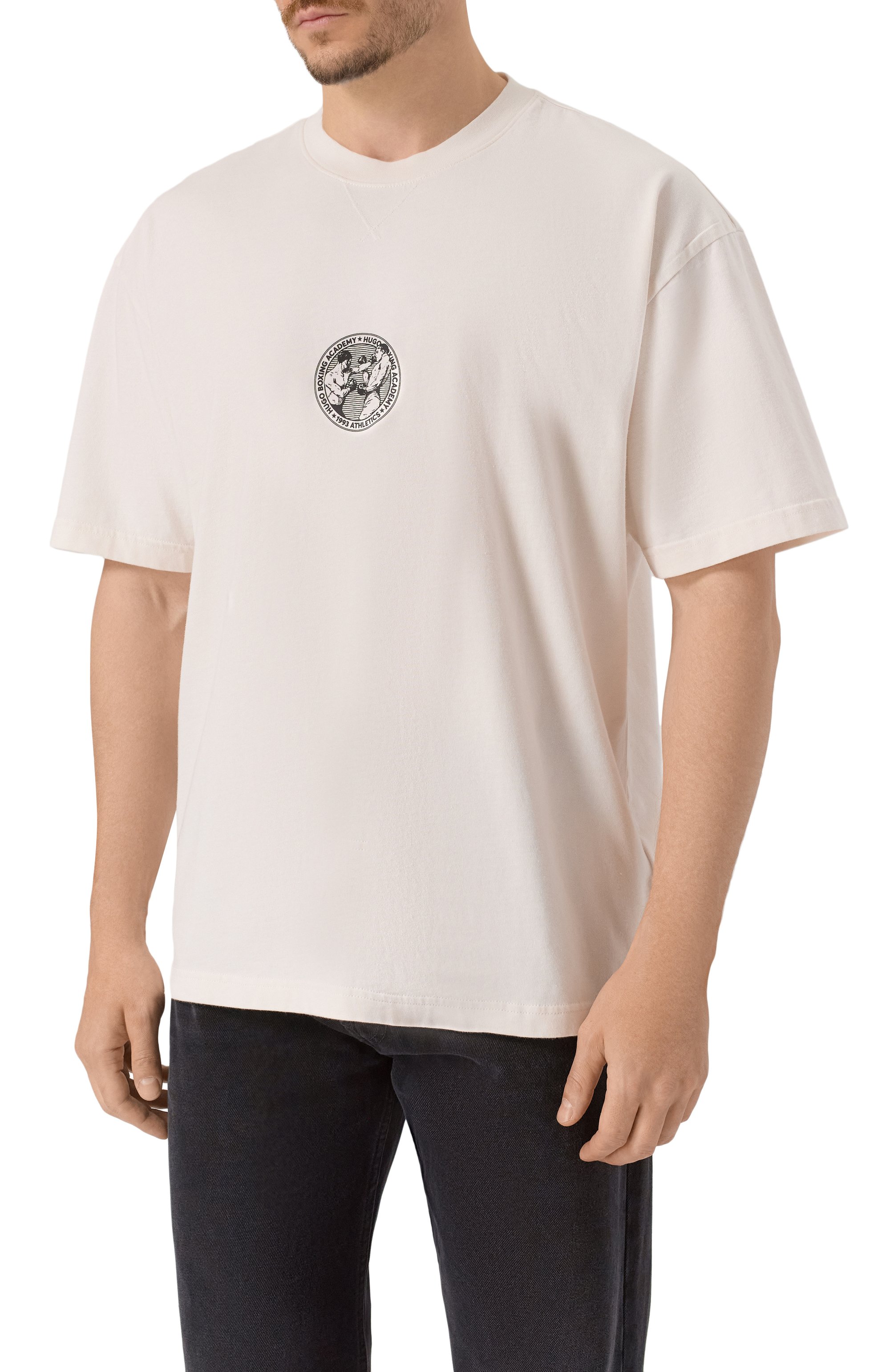 Хлопковая футболка HUGO, арт. 50542366, фото 3