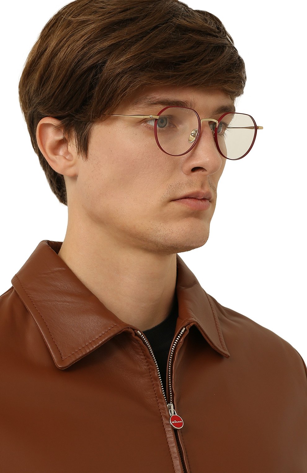 Оправа KALEOS коричневого цвета по цене 29950 руб., арт. GRIFFIN C-002, фото 3 Оправа KALEOS, арт. GRIFFIN C-002, фото 3