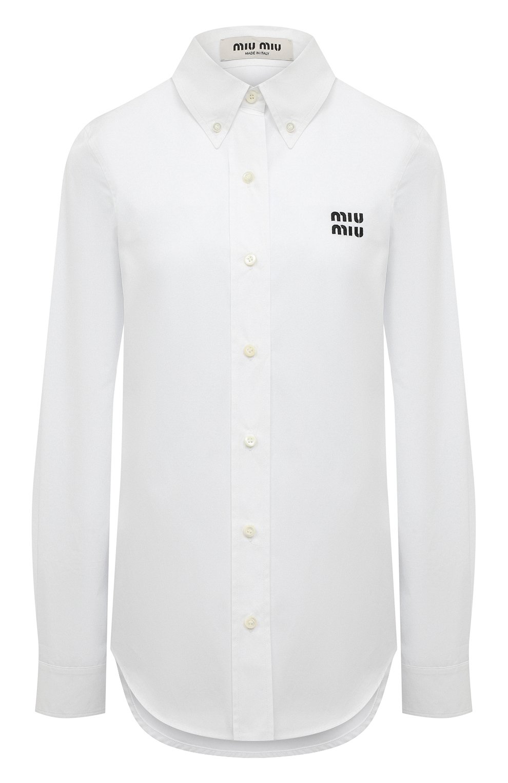 Хлопковая рубашка MIU MIU, арт. MK1657-10RG-F0009, фото 1