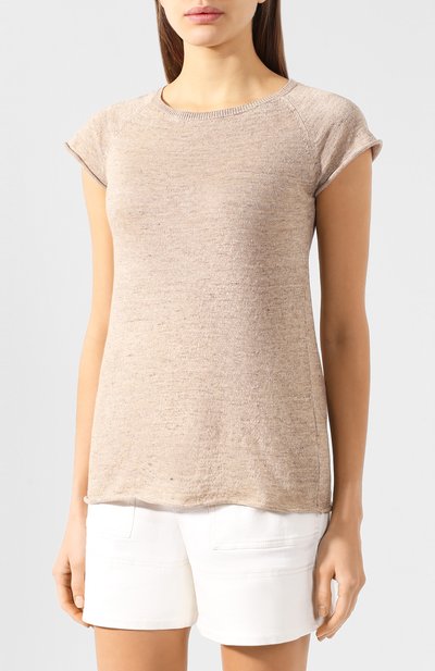 Футболка из смеси льна и хлопка IL BORGO CASHMERE, арт. 55-1044G0, фото 3