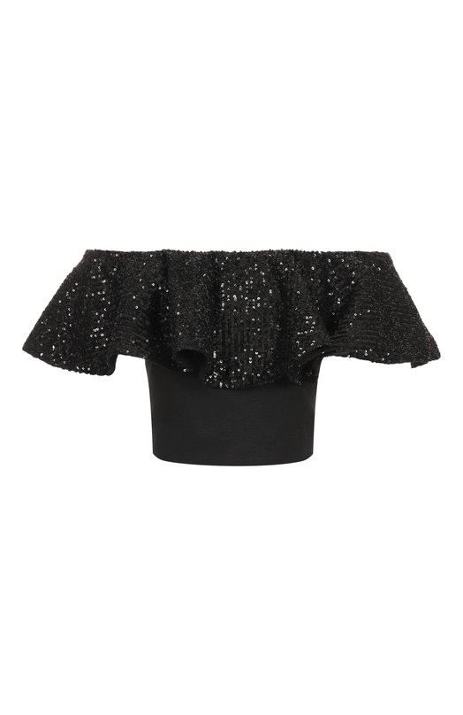 Топ с отделкой пайетками In the mood for love SS2501500006 Чёрный SS2501500006
