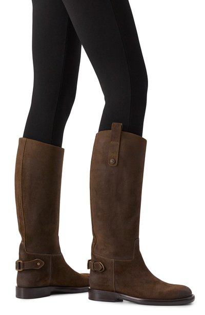Женские замшевые сапоги cavalier BURBERRY, арт. 8128823