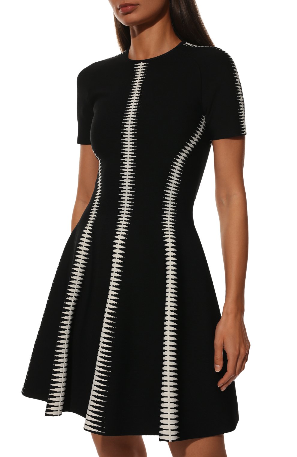 Платье из вискозы ALEXANDER MCQUEEN, арт. 688606/Q1AZB, фото 3