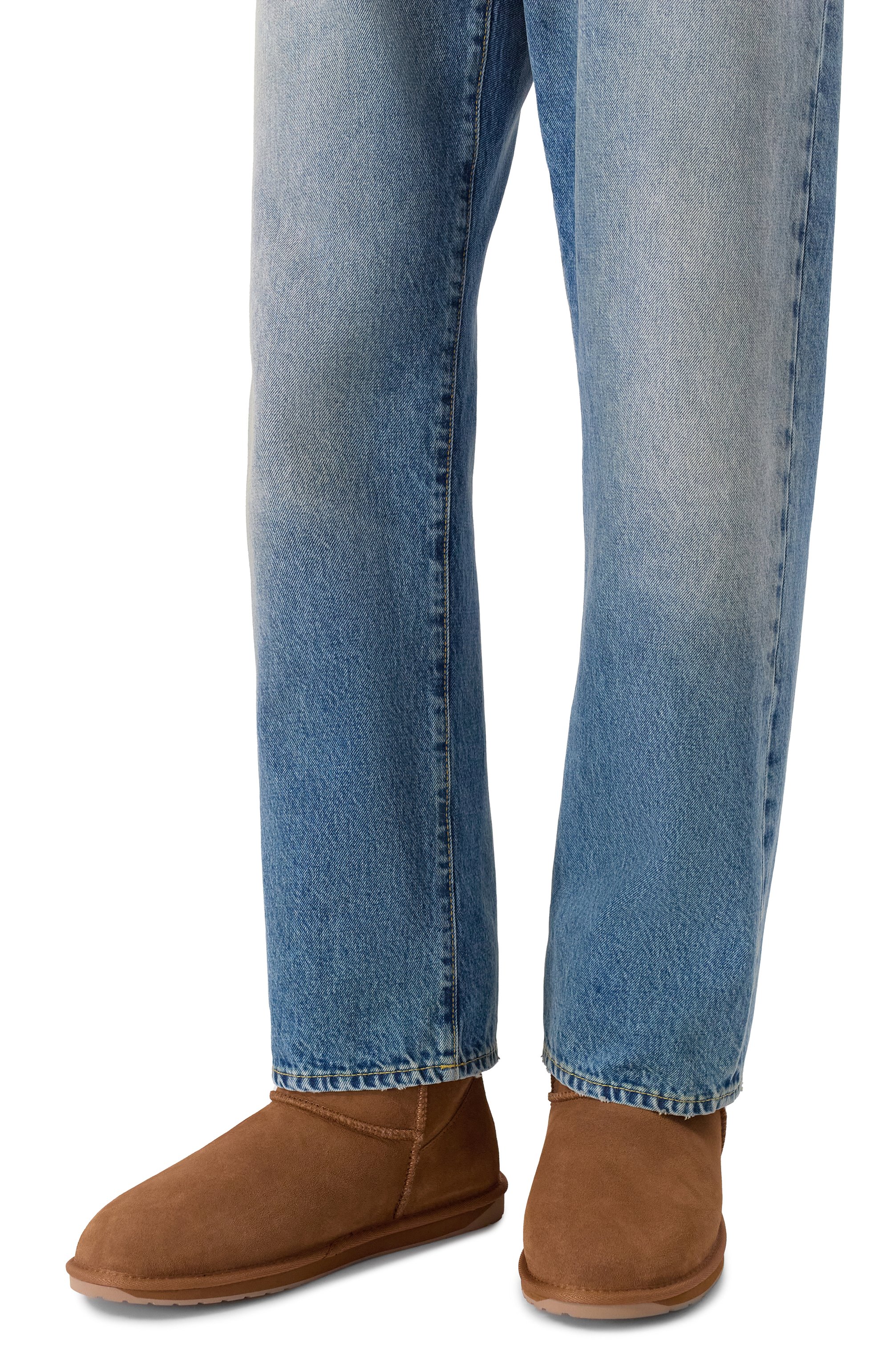 Замшевые угги platinum stinger mini EMU AUSTRALIA светло-коричневого цвета по цене 23990 руб., арт. M10003, фото 3 Замшевые угги platinum stinger mini EMU AUSTRALIA, арт. M10003, фото 3