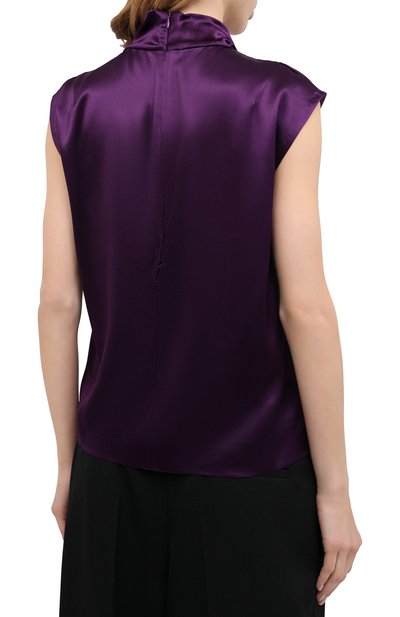 Топ из вискозы DRIES VAN NOTEN фиолетового цвета по цене 35650 руб., арт. 202-10756-1042, фото 4 Топ из вискозы DRIES VAN NOTEN, арт. 202-10756-1042, фото 4