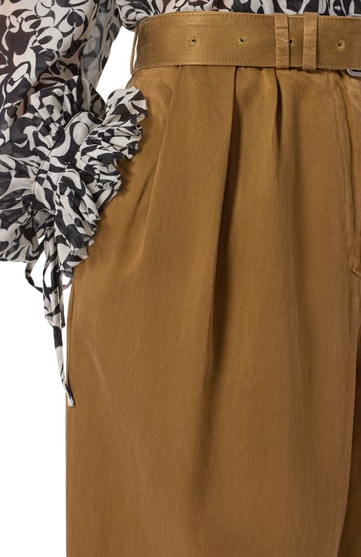 Брюки Dries Van Noten 130967/3278 Хаки  130967/3278 Фото 5