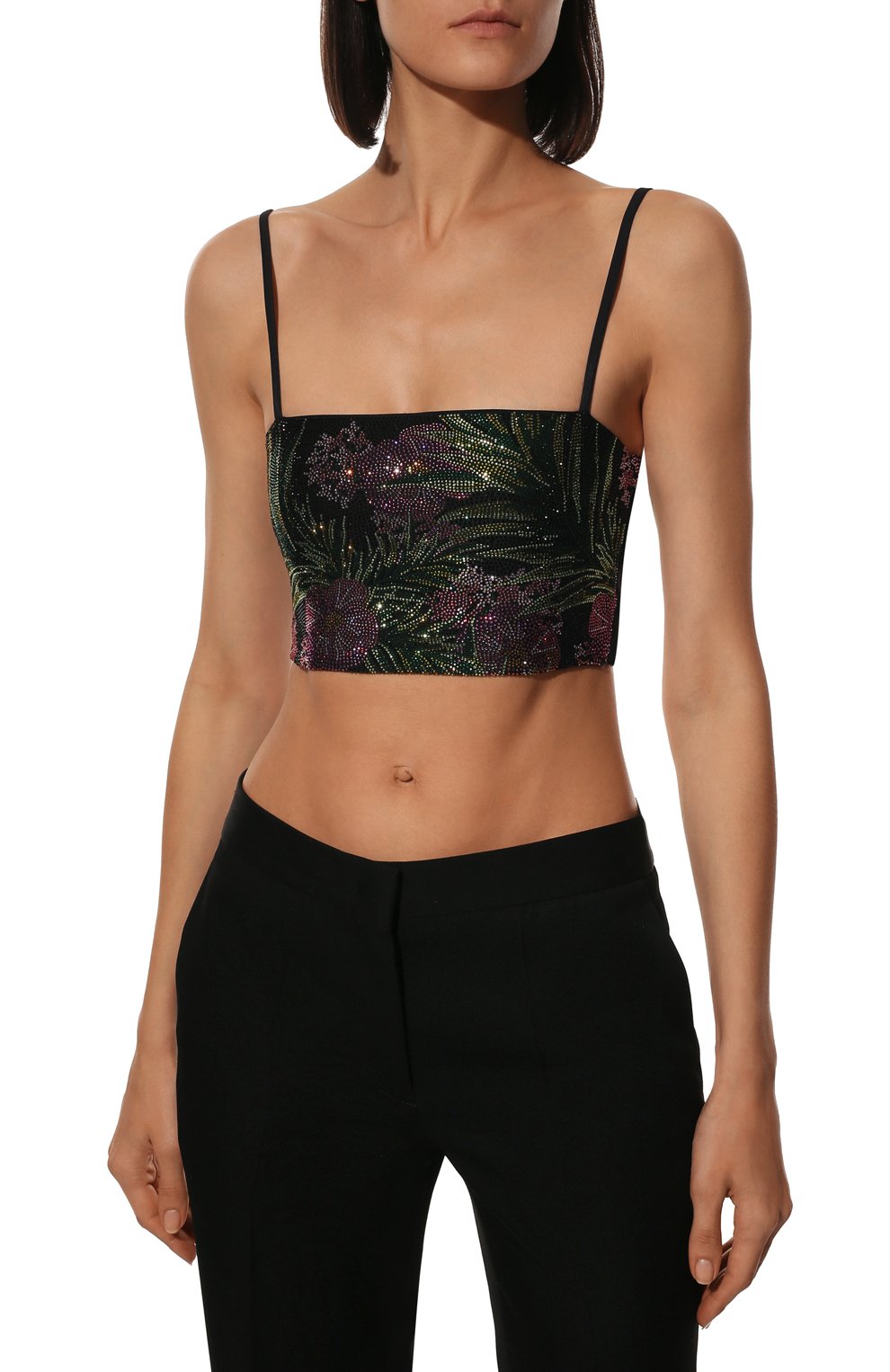 Бра-топ с отделкой стразами GIUSEPPE DI MORABITO, арт. SS22142T0-147FL, фото 3