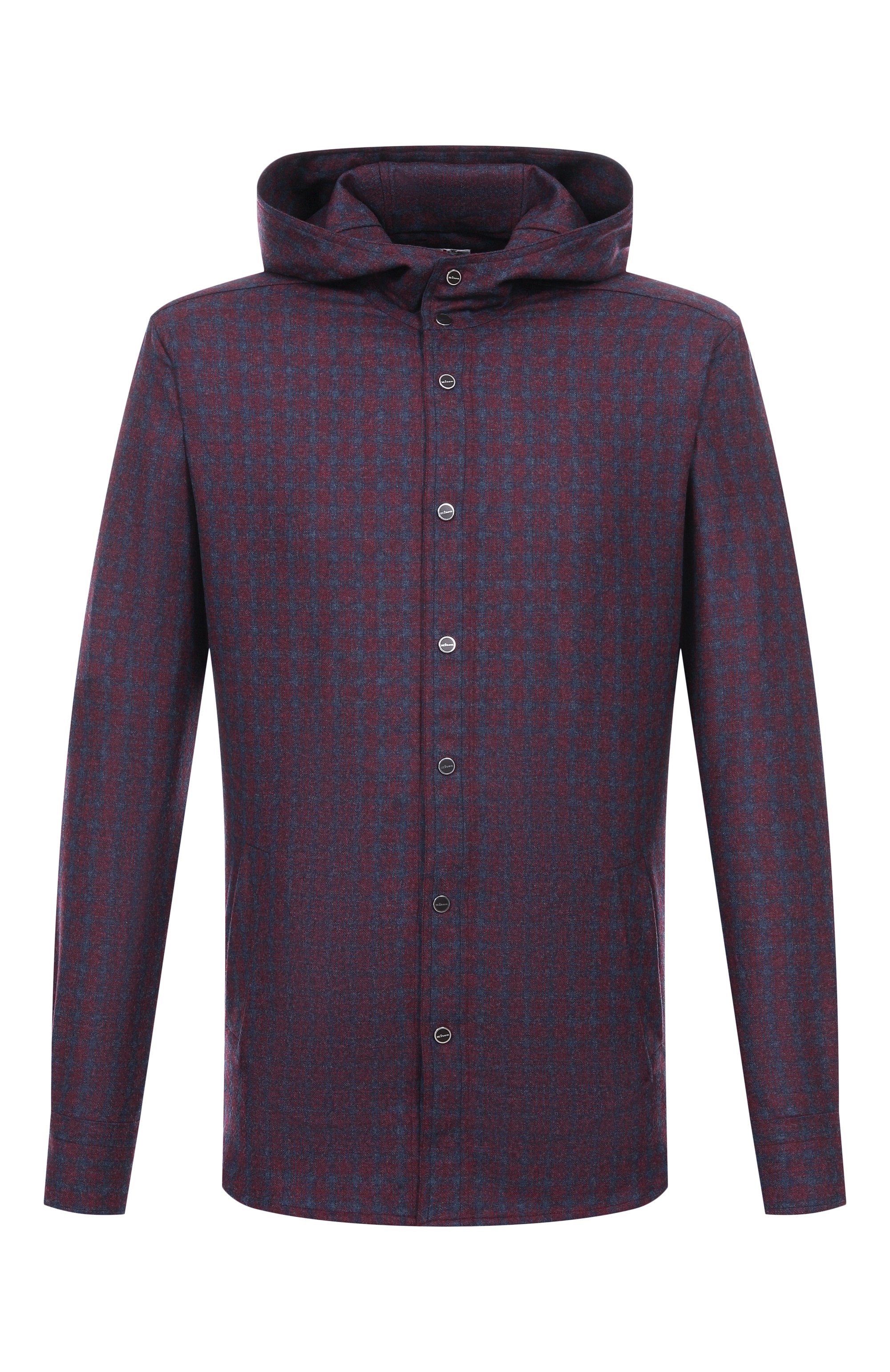 Рубашка из шерсти и кашемира KITON бордового цвета по цене 199500 руб., арт. UMCMARK0167G37, фото 1 Рубашка из шерсти и кашемира KITON, арт. UMCMARK0167G37, фото 1