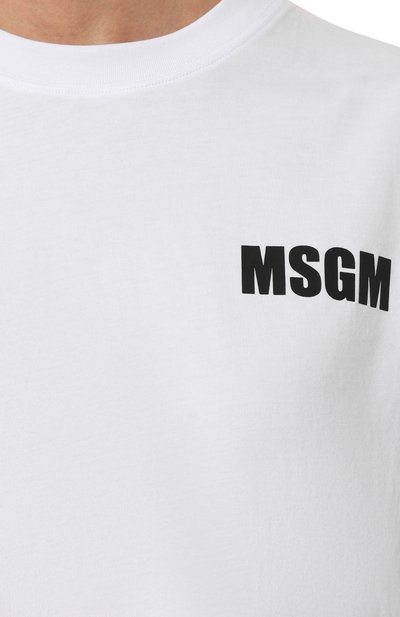 Хлопковая футболка MSGM, арт. 3641MDM94/247002, фото 5