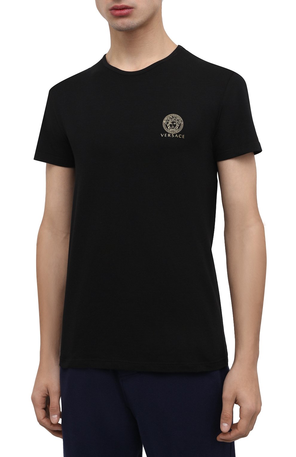 Хлопковая футболка VERSACE, арт. AUU01005/A232741, фото 3