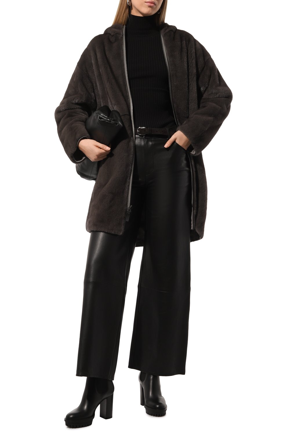 Кожаные ботильоны GIANVITO ROSSI, арт. G73026.70CU0.CLNNER0, фото 2