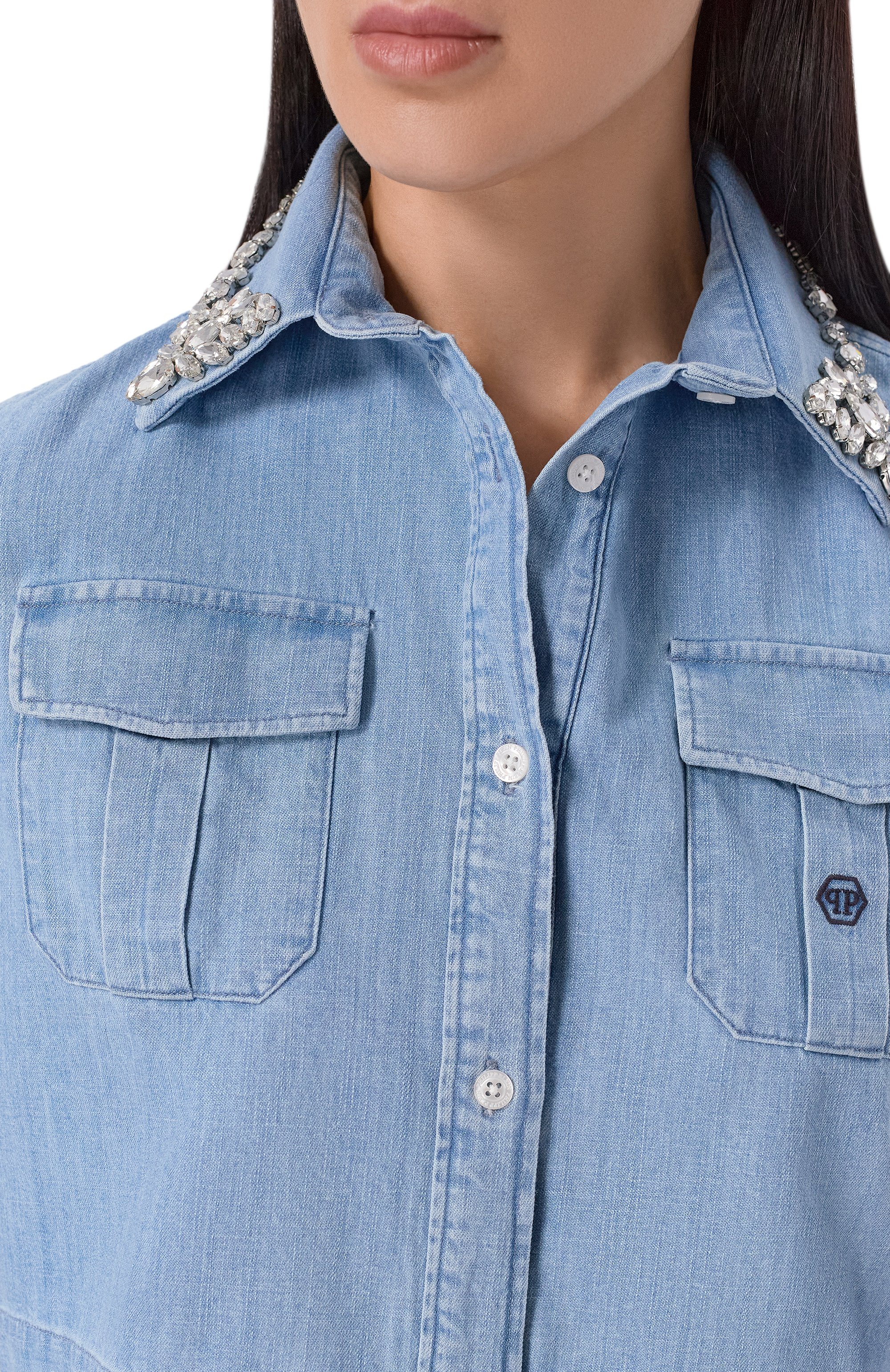 Джинсовая рубашка PHILIPP PLEIN, арт. SAFC WDP0079 PDE039N, фото 5