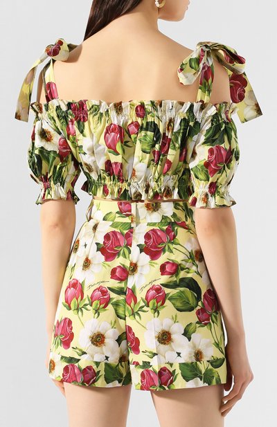 Хлопковый топ DOLCE & GABBANA, арт. F74F4T/HS5GE, фото 4