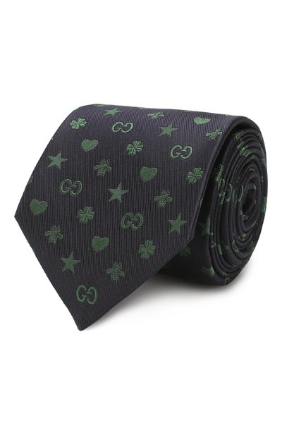 Мужской шелковый галстук GUCCI, арт. 545834/4E017