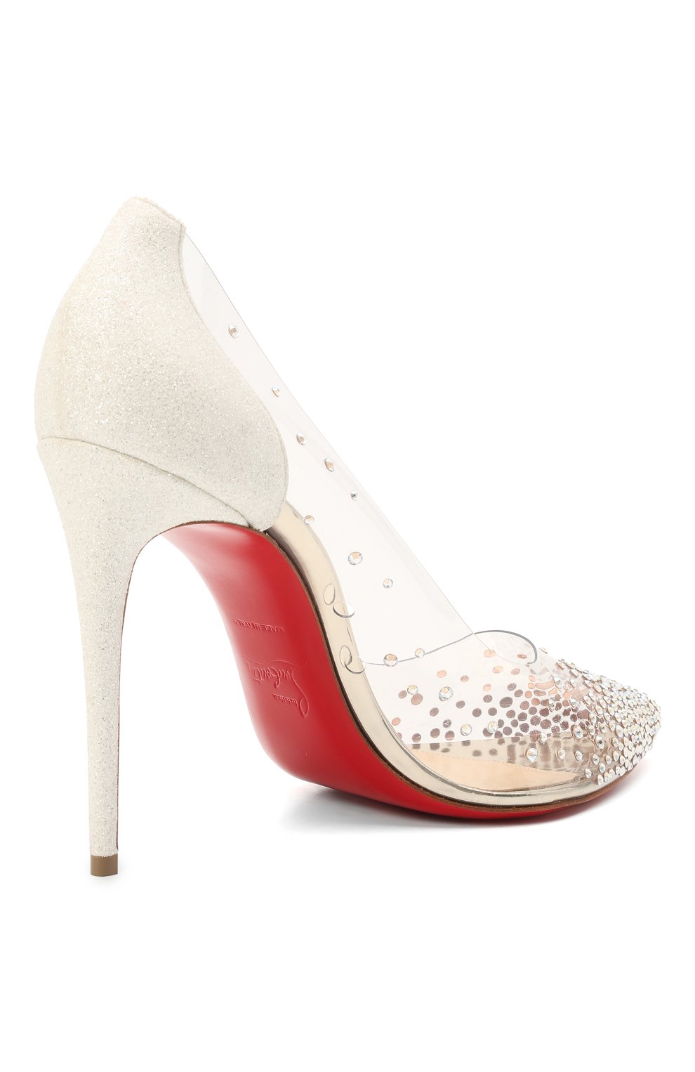 Комбинированные туфли degrastrass 100 CHRISTIAN LOUBOUTIN, арт. 3190804/DEGRASTRASS PVC 100, фото 4