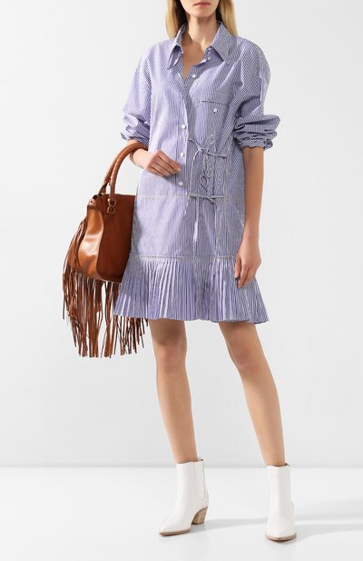 Хлопковое платье CHLOÉ, арт. CHC20SR041045, фото 2