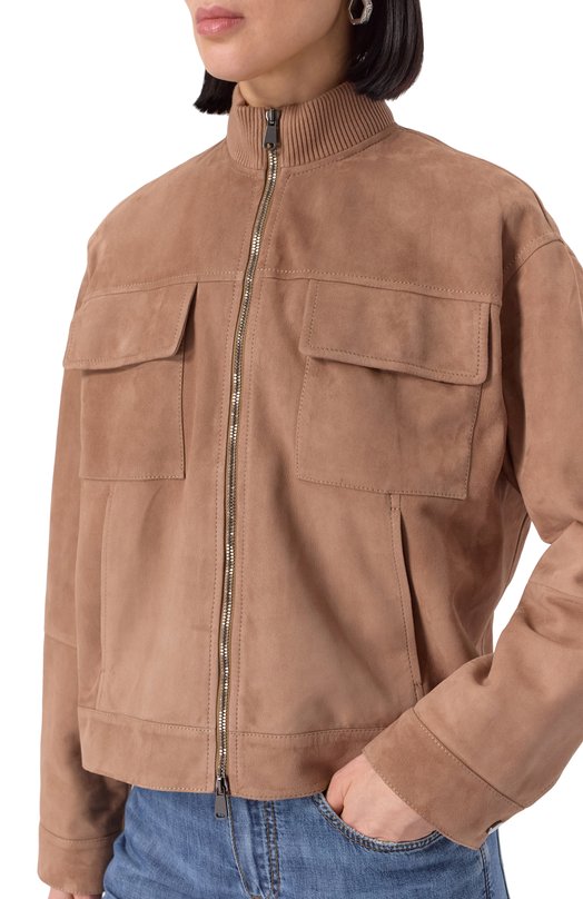 Замшевая куртка Brunello Cucinelli MPCAI7882 Коричневый  MPCAI7882 Фото 5