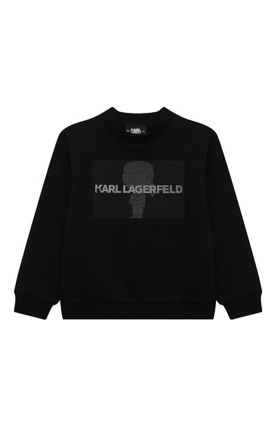 Хлопковый свитшот KARL LAGERFELD KIDS, арт. Z30242