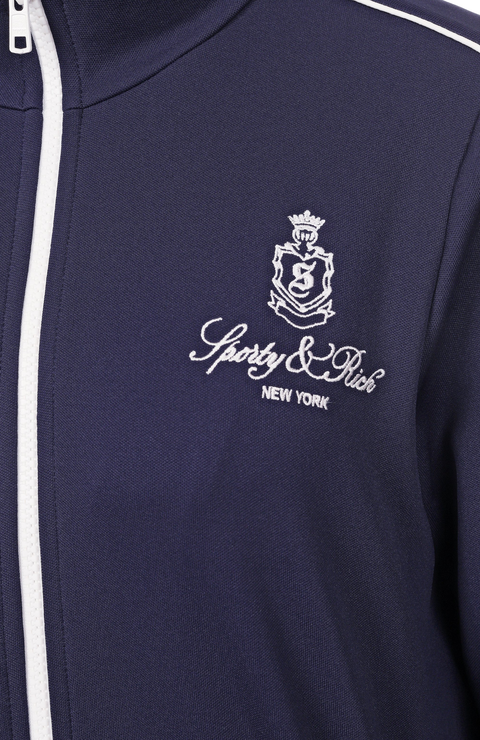 Толстовка SPORTY AND RICH синего цвета по цене 28100 руб., арт. JA059508205BL32, фото 6 Толстовка SPORTY AND RICH, арт. JA059508205BL32, фото 6