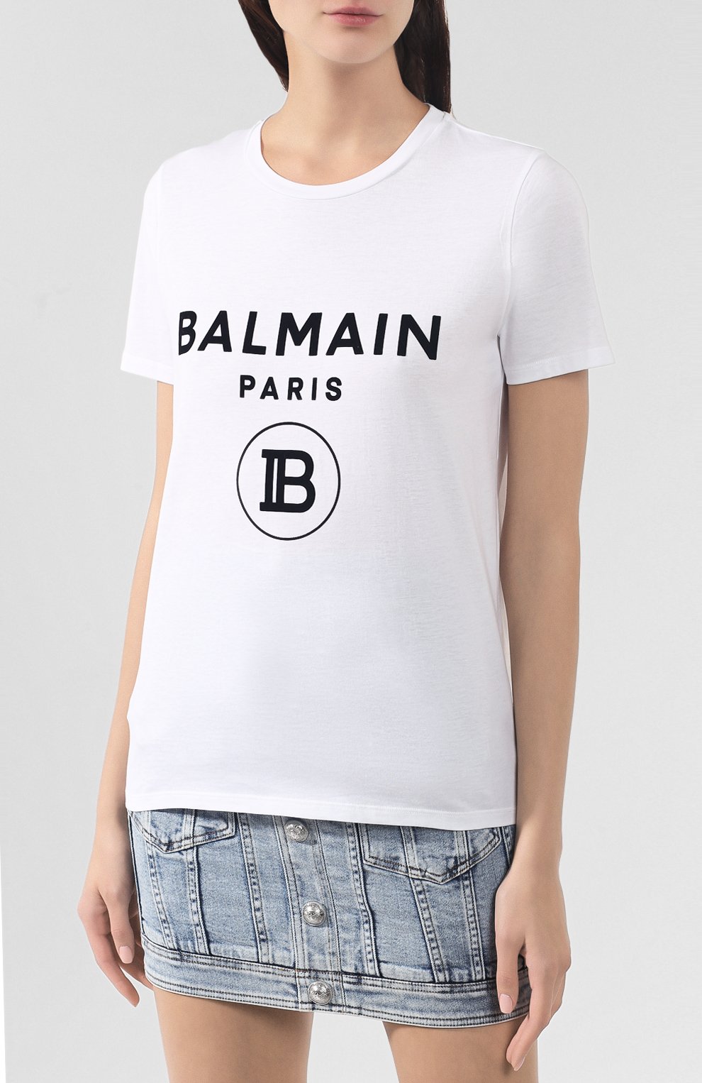 Хлопковая футболка BALMAIN, арт. SF11361/I193, фото 3