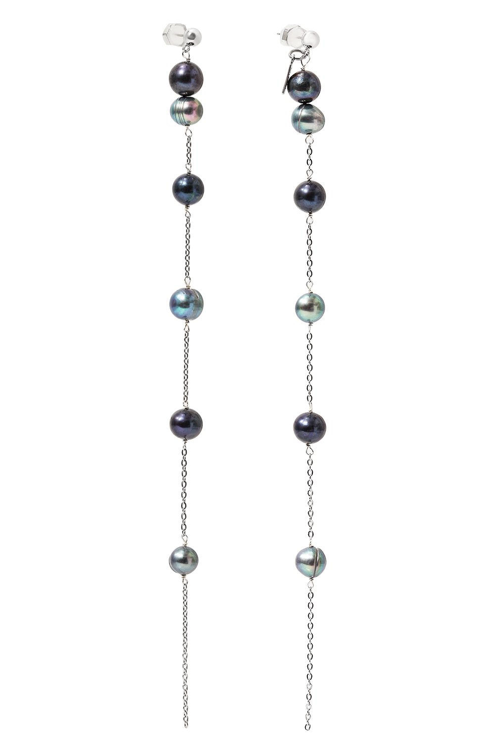 Серьги VIEN серебряного цвета по цене 21900 руб., арт. 2324-151P, фото 3 Серьги VIEN, арт. 2324-151P, фото 3