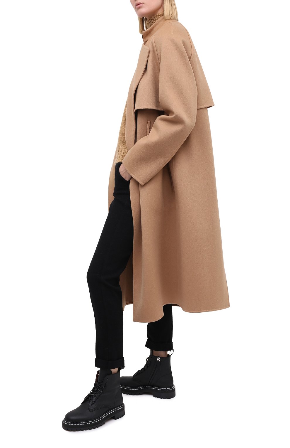 Шерстяные брюки ERMANNO ERMANNO SCERVINO черного цвета по цене 42100 руб., арт. 47T PL25 PAS, фото 2 Шерстяные брюки ERMANNO ERMANNO SCERVINO, арт. 47T PL25 PAS, фото 2