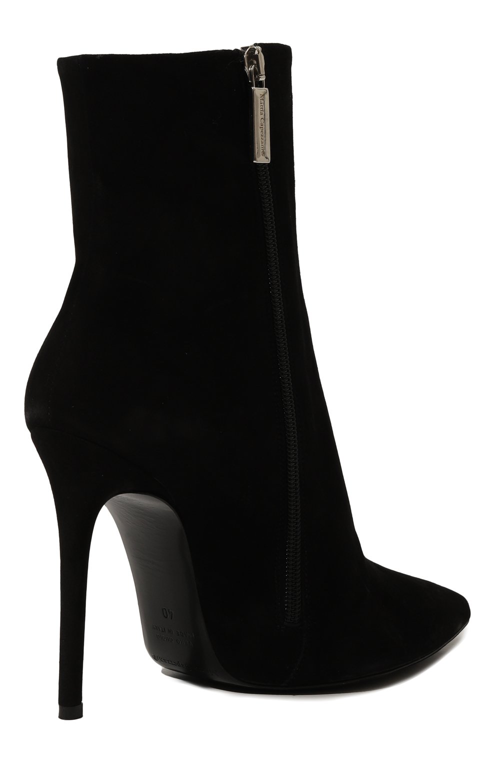 Замшевые ботильоны lake 110 MATTIA CAPEZZANI черного цвета по цене 55600 руб., арт. W427/CAM0SCI0, фото 5 Замшевые ботильоны lake 110 MATTIA CAPEZZANI, арт. W427/CAM0SCI0, фото 5