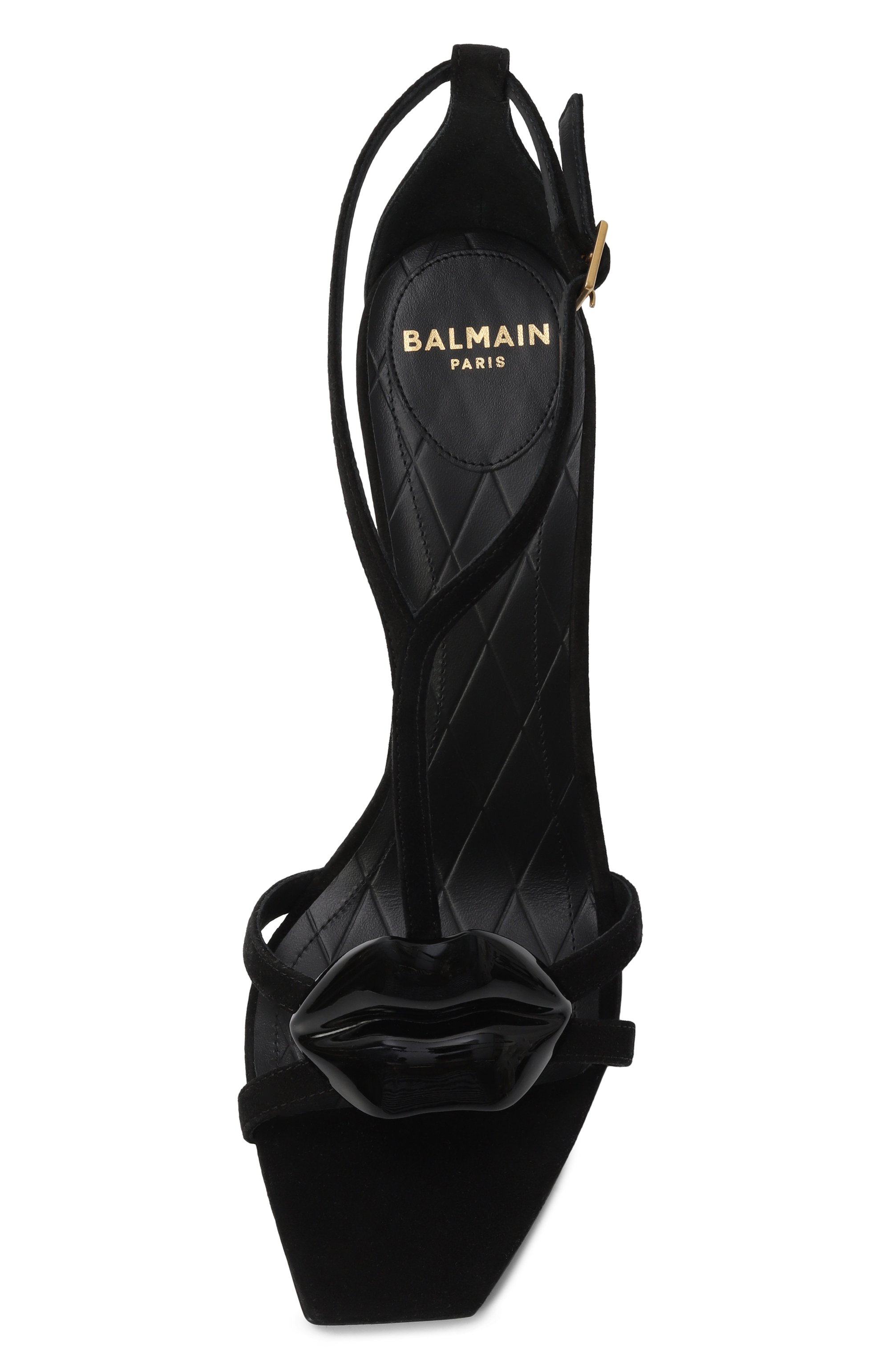 Замшевые босоножки lips 95 BALMAIN, арт. EN0UH127/LCMK, фото 6