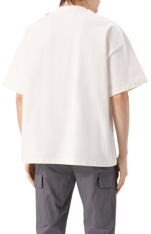 Хлопковая футболка Jil Sander J22GC0195/J20244 Кремовый  J22GC0195/J20244 Фото 4