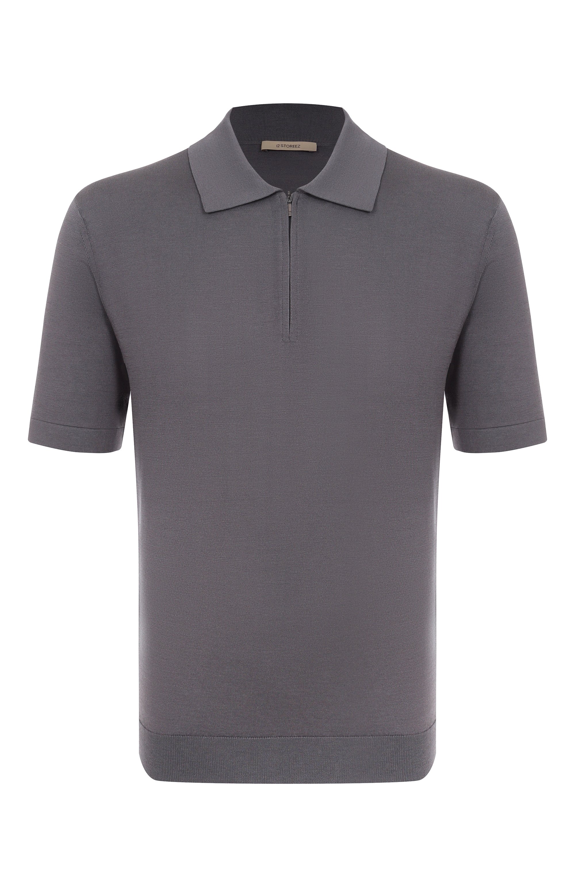 Поло из шелка и хлопка 12 STOREEZ, арт. 131229, фото 1