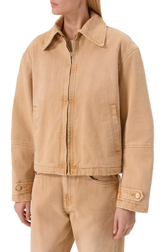 Джинсовая куртка 7 For All Mankind 7UZ00E98-101 Бежевый  7UZ00E98-101 Фото 3