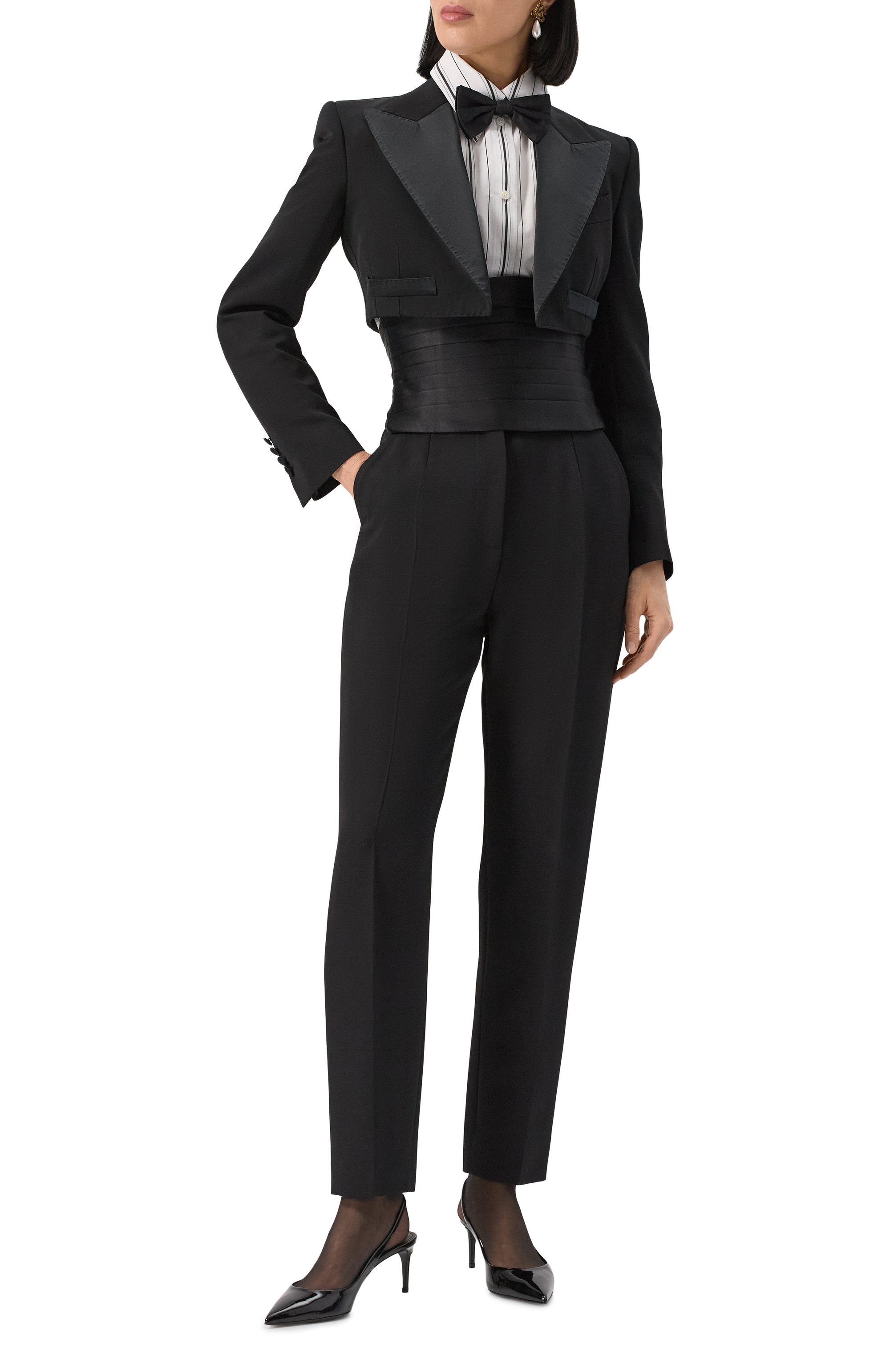 Жакет из шерсти и шелка DOLCE & GABBANA, арт. F29GFT/FU21E, фото 2