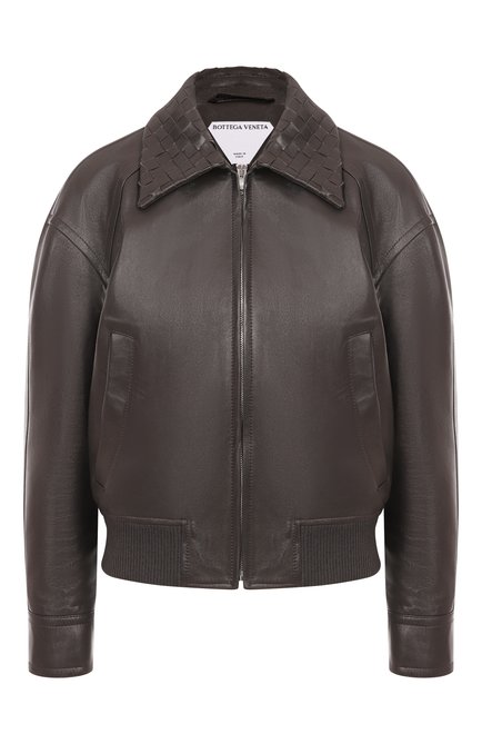 Женский кожаный бомбер BOTTEGA VENETA, арт. 832893/V5BX0