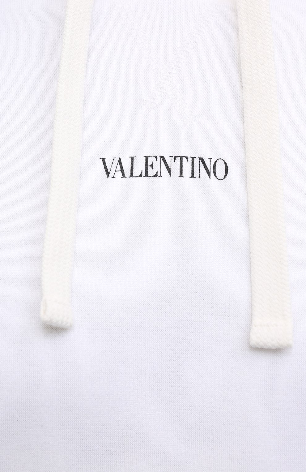 Хлопковое худи VALENTINO белого цвета по цене 89950 руб., арт. VV3MF14F73C, фото 5 Хлопковое худи VALENTINO, арт. VV3MF14F73C, фото 5