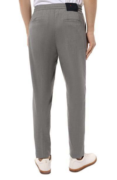 Шерстяные брюки KITON светло-серого цвета по цене 140500 руб., арт. UP1LACJ0752B, фото 4 Шерстяные брюки KITON, арт. UP1LACJ0752B, фото 4