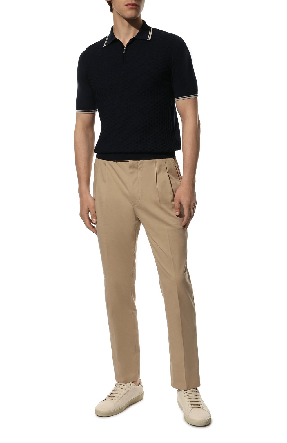 Поло из хлопка и шелка ZILLI, арт. MBX-PZ002-DIAM1/MC01, фото 2