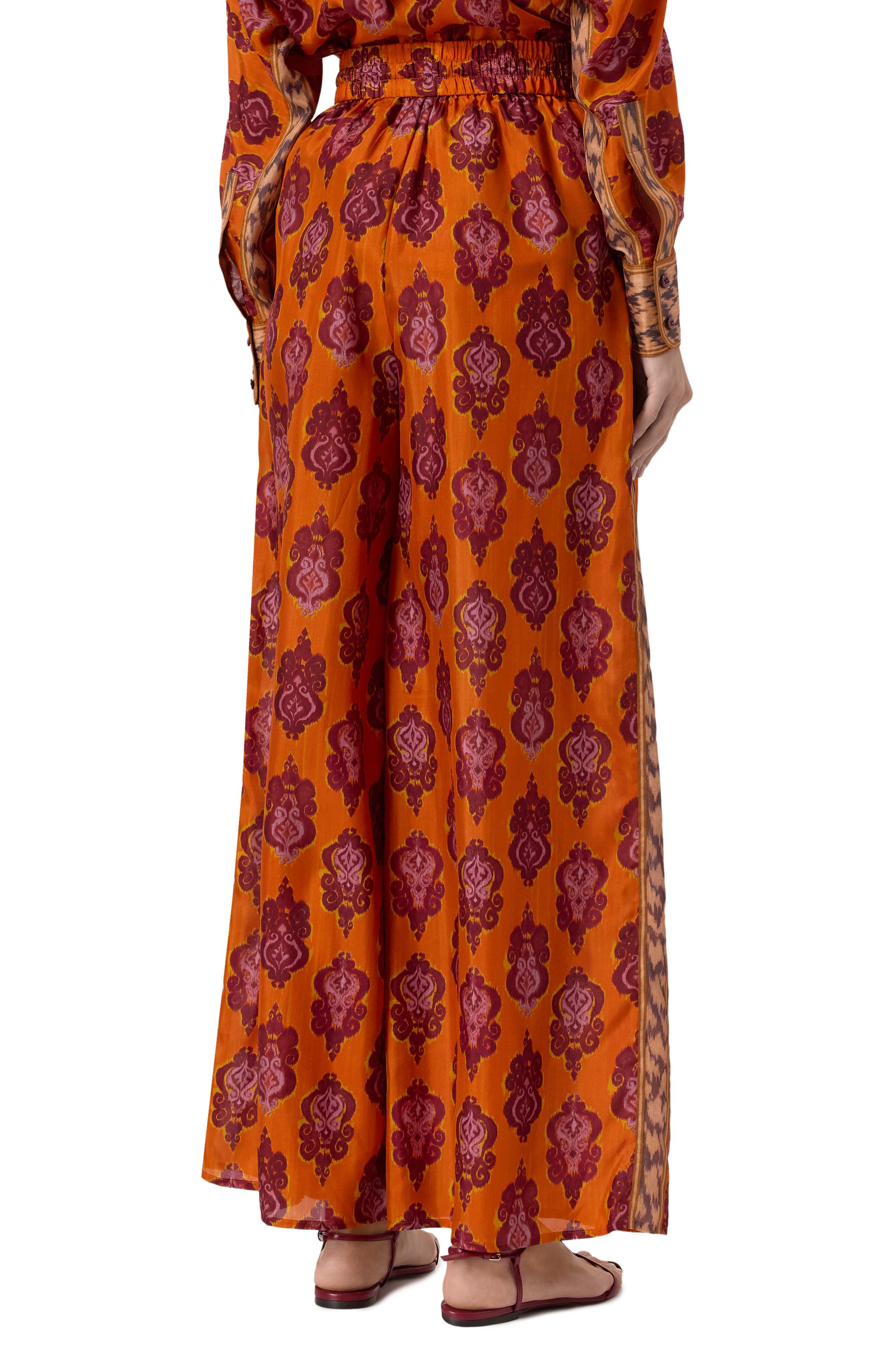 Шелковые брюки ZIMMERMANN, арт. 1500PRS251, фото 4