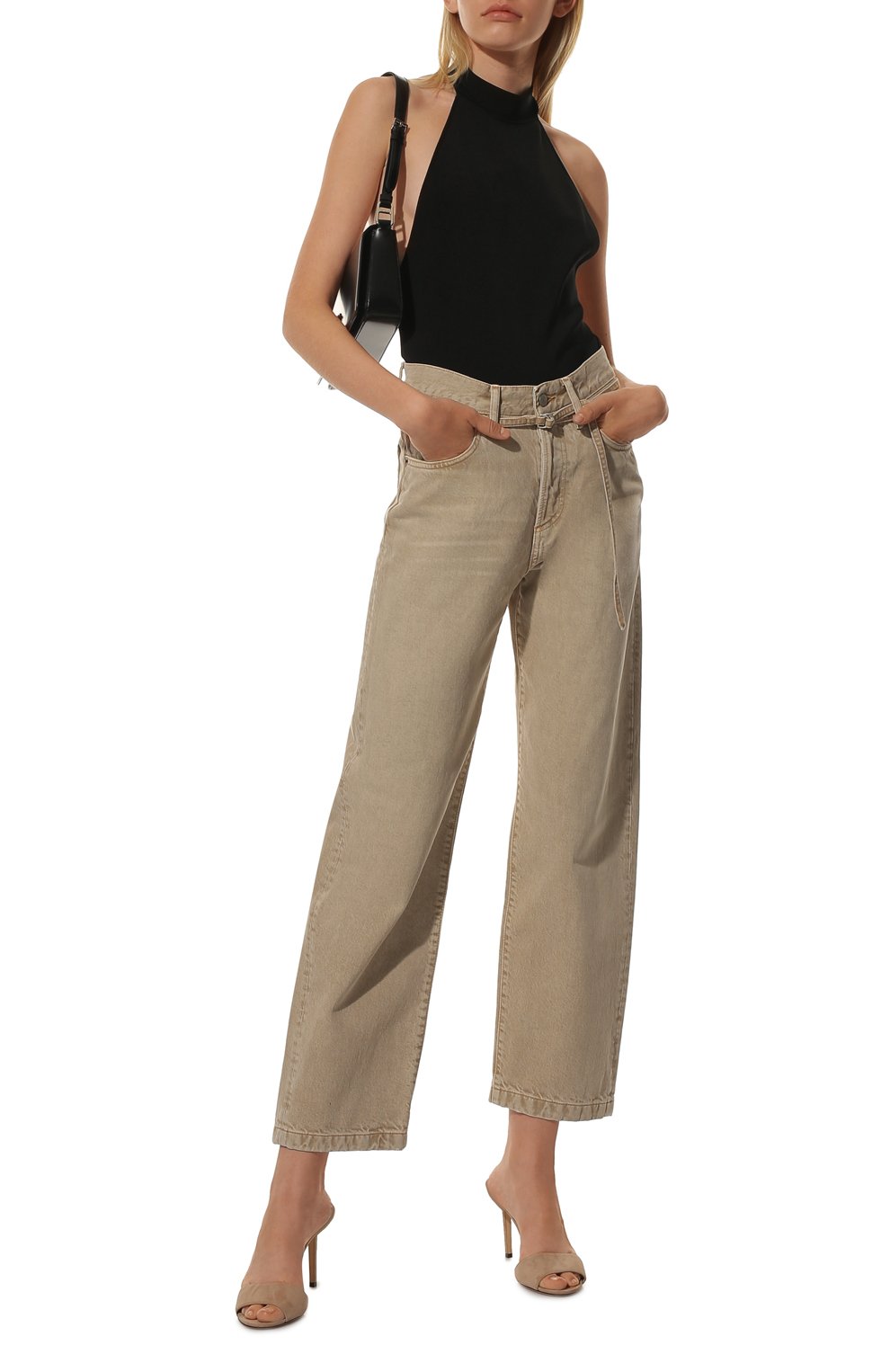 Джинсы ACNE STUDIOS бежевого цвета по цене 27150 руб., арт. C00032/W, фото 2 Джинсы ACNE STUDIOS, арт. C00032/W, фото 2
